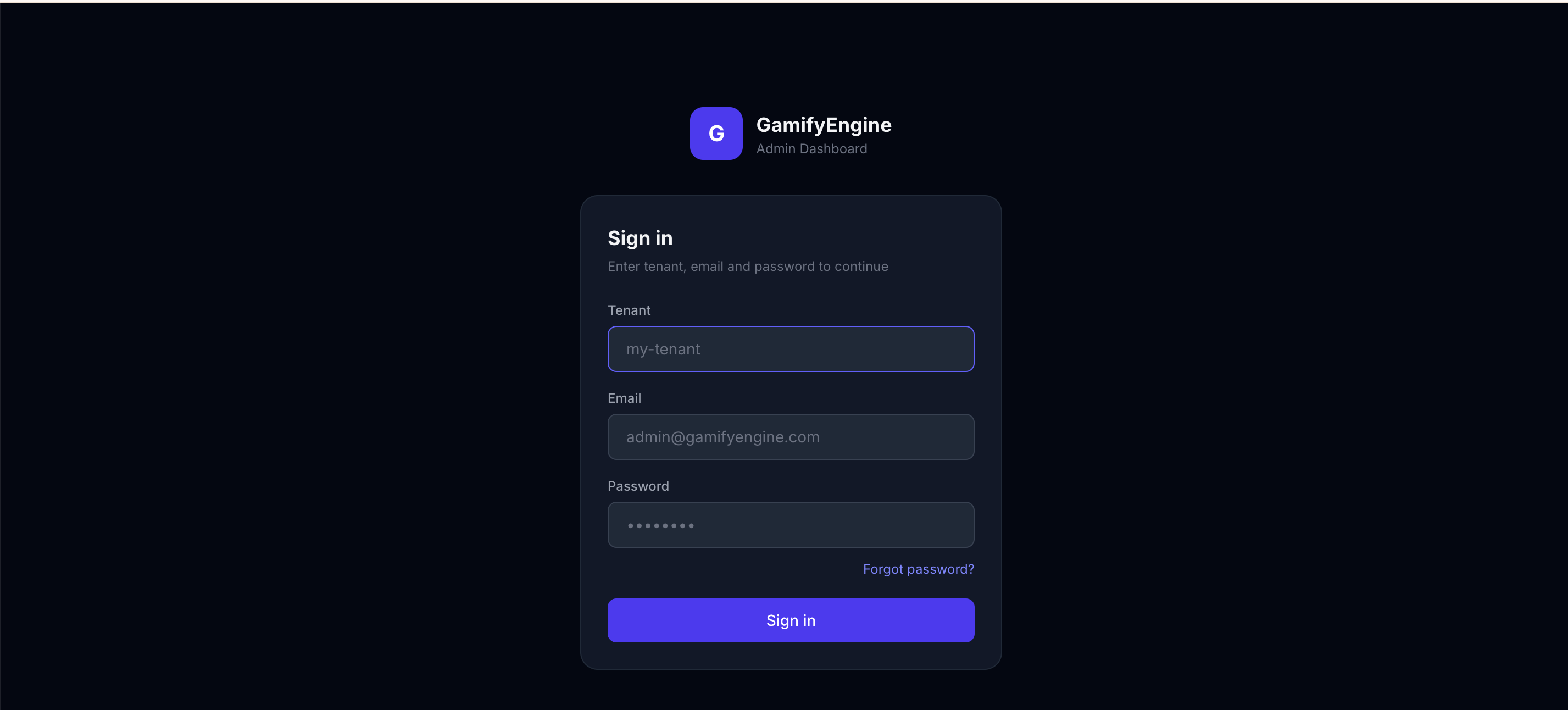 Client Admin Login